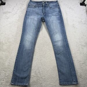 Buckle Men's Straight Jeans - Light Blue